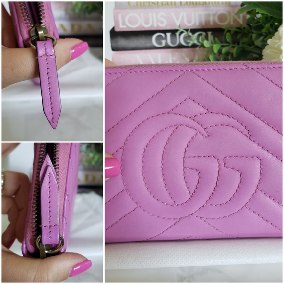 **SOLD** Authentic Pre-owned Gucci Marmont Zip Around Continental Wallet - Picture 7 of 14